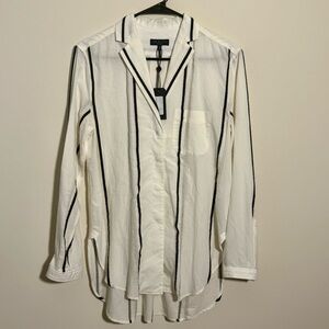 NWT Rag & Bone Alyse Striped Button Down Shirt, Size XS